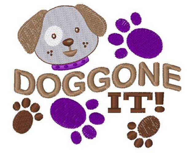 Picture of Doggone It Machine Embroidery Design