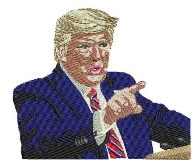 Picture of Donald Trump Campaign Machine Embroidery Design