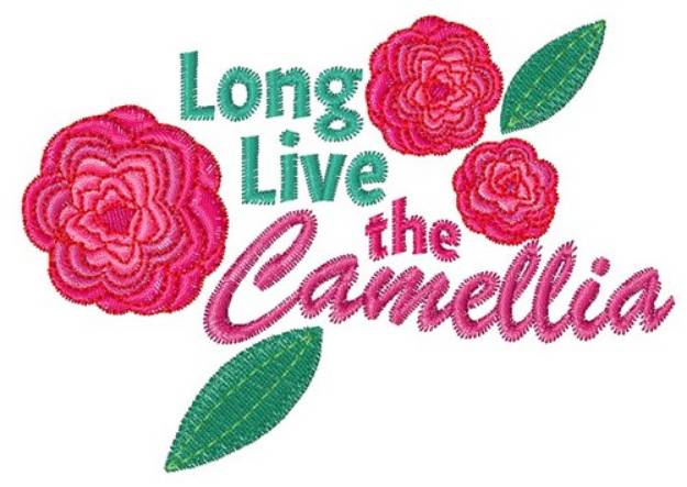 Picture of The Camellia Machine Embroidery Design