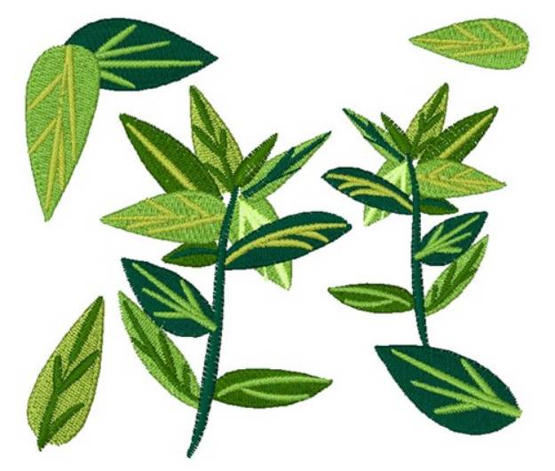 Picture of Mint Leaves Machine Embroidery Design