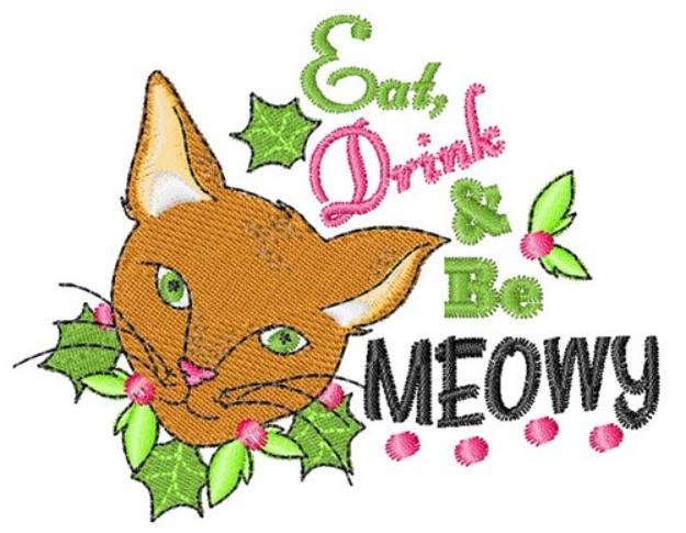 Picture of Be Meowy Machine Embroidery Design