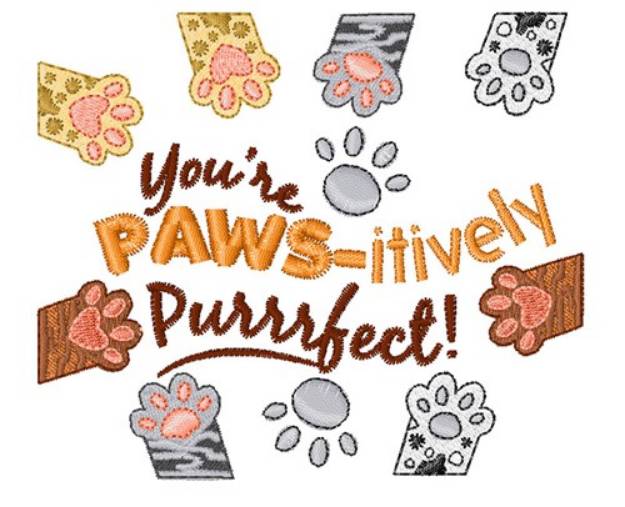 Picture of Paws-itively Purrfect Machine Embroidery Design