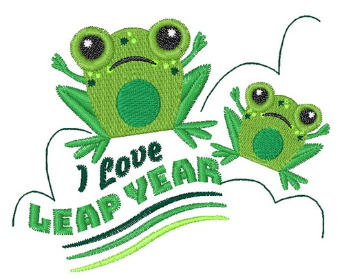 Leap Year Machine Embroidery Design