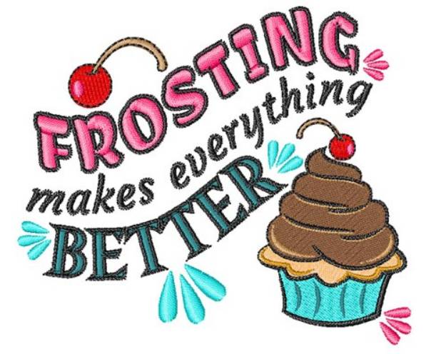 Picture of Cupcake Frosting Machine Embroidery Design