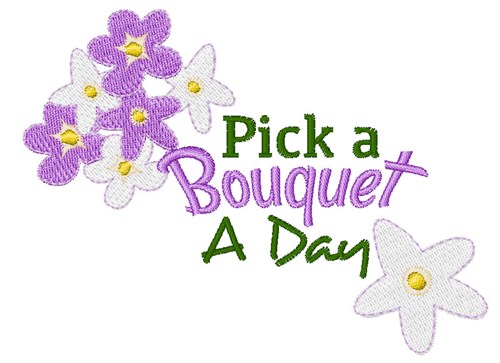Pick A Bouquet Machine Embroidery Design