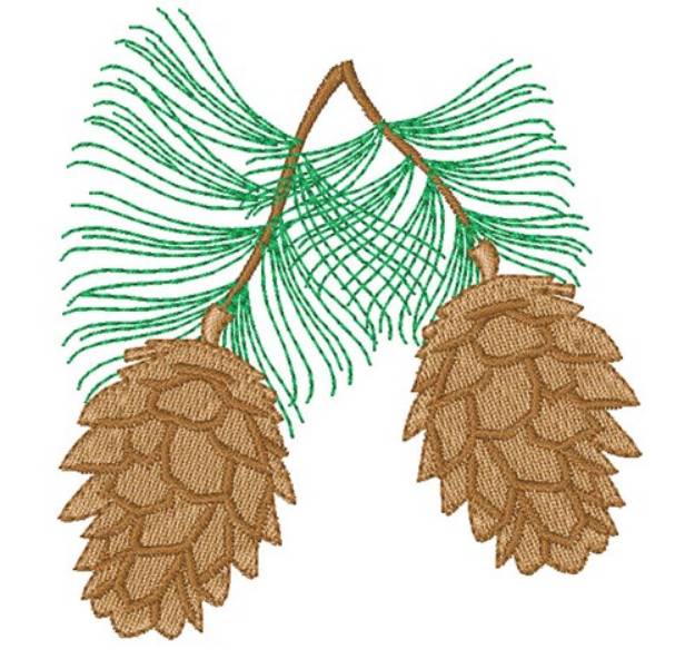 Picture of Pine Cone Machine Embroidery Design