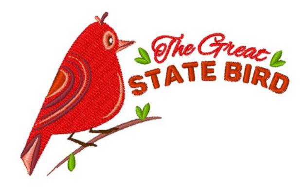 Picture of Great State Bird Machine Embroidery Design