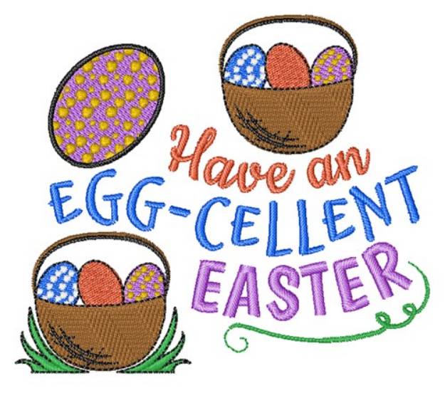 Picture of Egg-cellent Easter Machine Embroidery Design