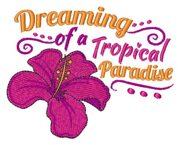 Picture of Tropical Paradise Machine Embroidery Design