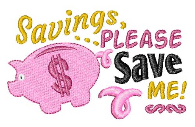 Picture of Please Save Me Machine Embroidery Design