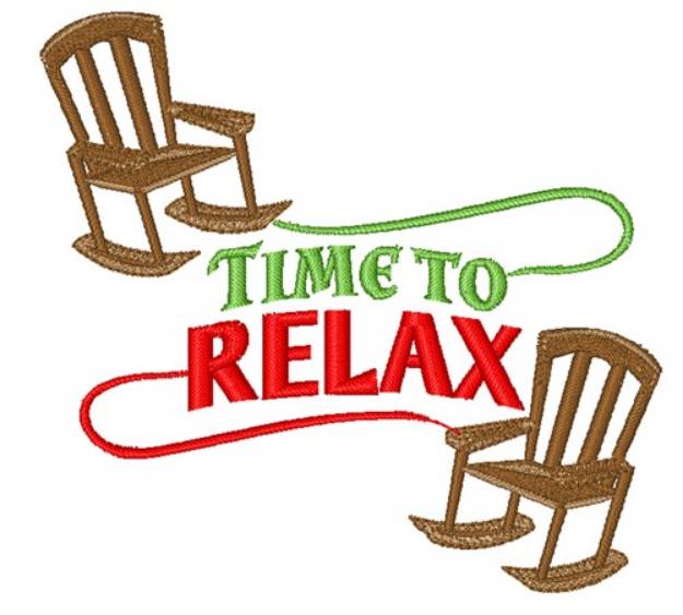 Picture of Time To Relax Machine Embroidery Design