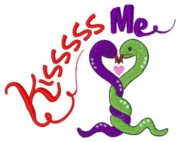 Picture of Kiss Me Machine Embroidery Design