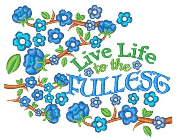 Picture of Live Life Machine Embroidery Design