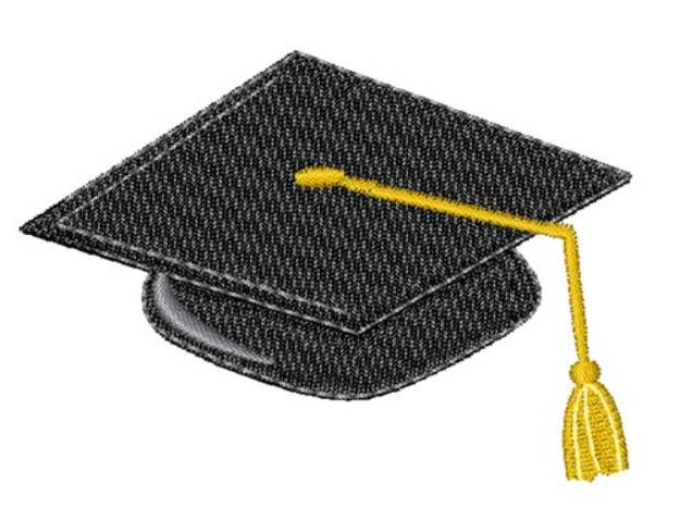 Picture of Graduation Cap Machine Embroidery Design