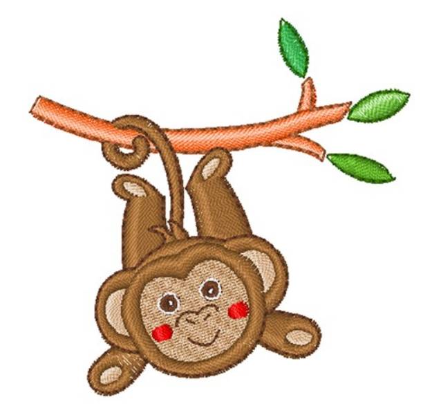 Picture of Monkey In Tree Machine Embroidery Design