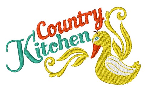Country Kitchen Duck Machine Embroidery Design