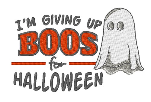 Boos For Halloween Machine Embroidery Design