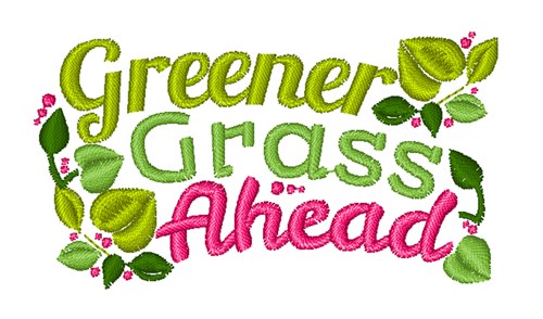 Greener Grass Machine Embroidery Design