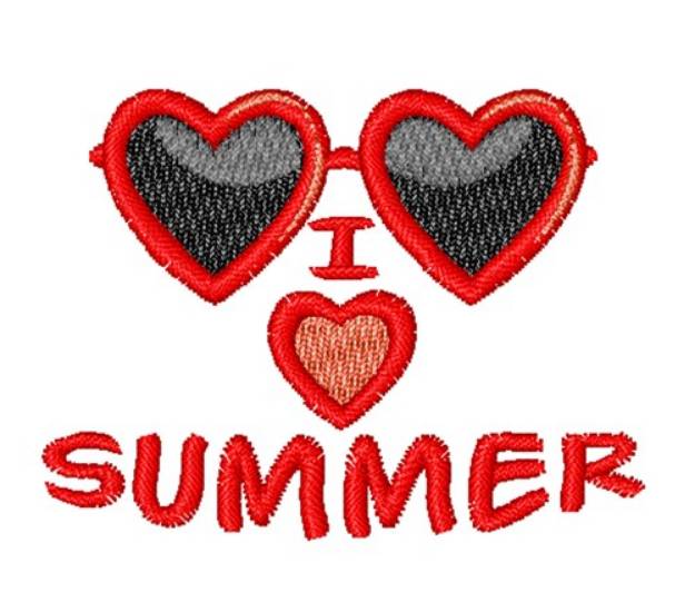 Picture of I Love Summer Machine Embroidery Design