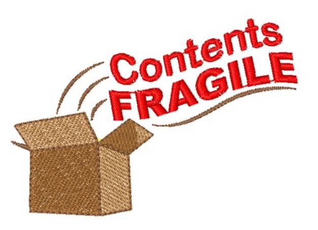 Picture of Contents Fragile Machine Embroidery Design