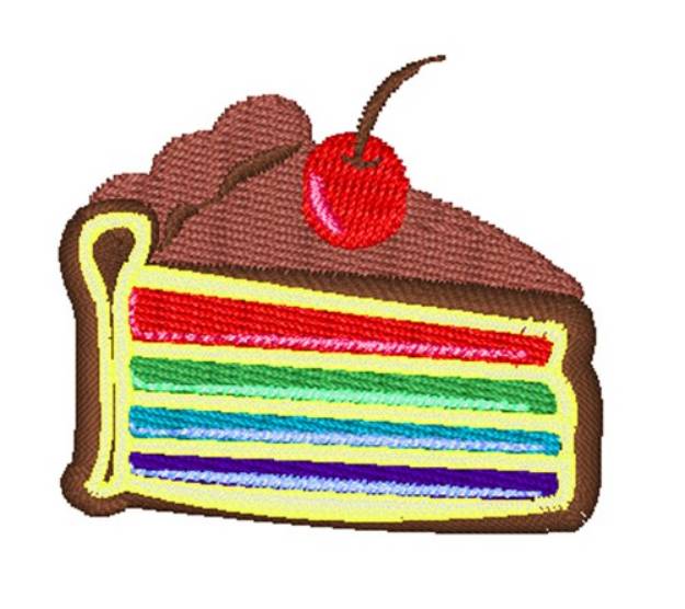 Picture of Rainbow Cake Machine Embroidery Design