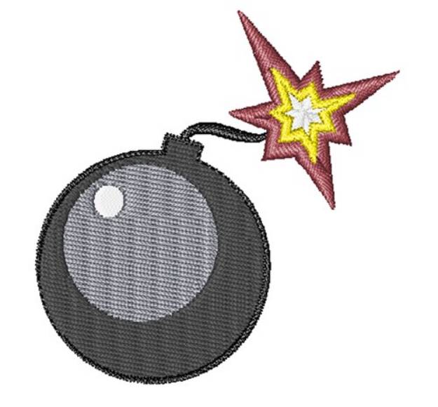 Picture of Bomb Machine Embroidery Design