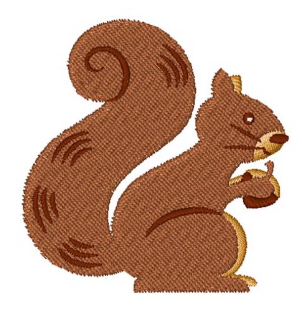 Picture of Squirrel Machine Embroidery Design