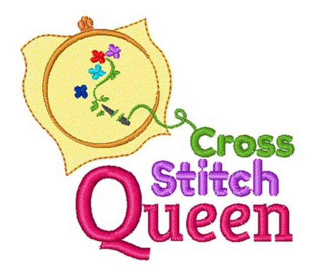 Picture of Cross Stitch Queen Machine Embroidery Design