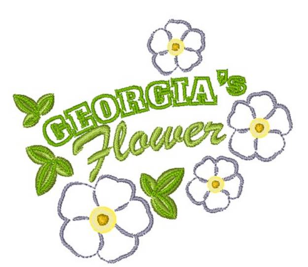 Picture of Georgias Flower Machine Embroidery Design