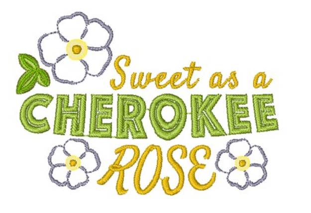 Picture of Cherokee Rose Machine Embroidery Design