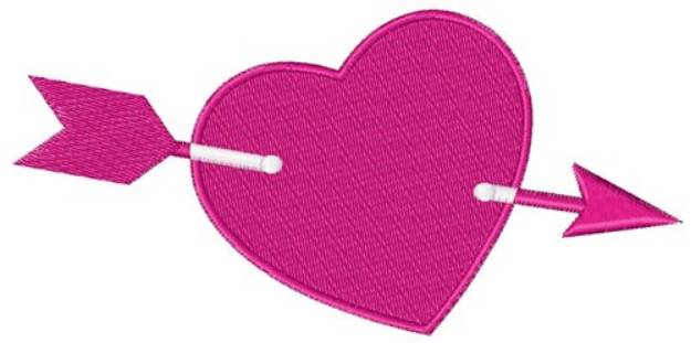 Picture of Valentines Day Heart & Arrow Machine Embroidery Design