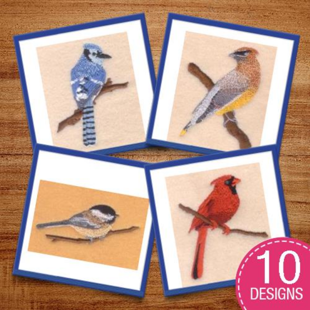 Picture of Songbirds Embroidery Design Pack