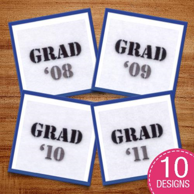 Picture of Grad Embroidery Design Pack