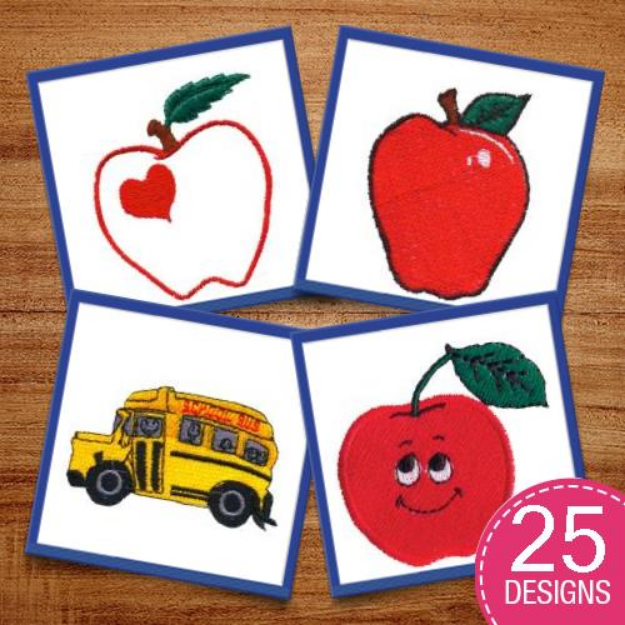 Picture of School Package Embroidery Design Pack