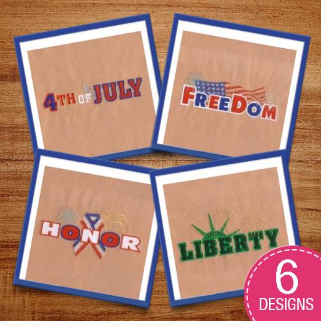 Picture of Fourth of July Spirit Embroidery Design Pack