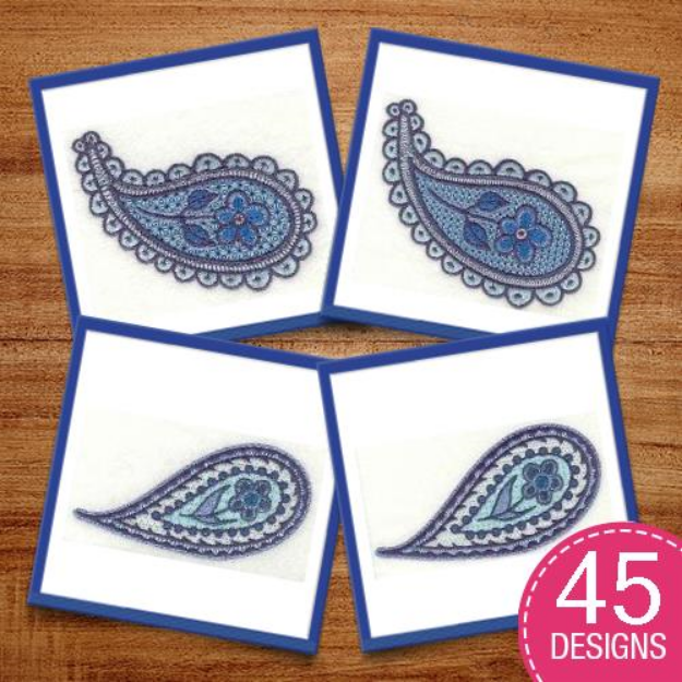 Picture of Paisley Elegance Embroidery Design Pack