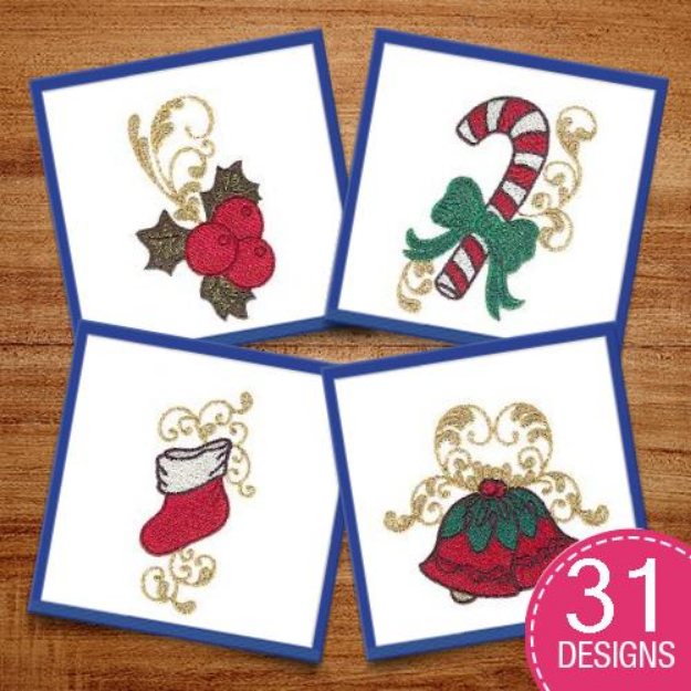 Picture of Christmas Craze Embroidery Design Pack