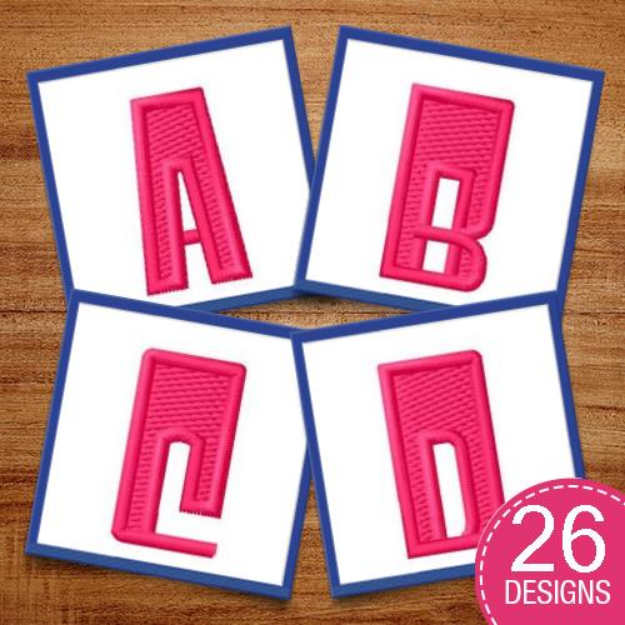 Picture of Jeopardy Font Embroidery Design Pack