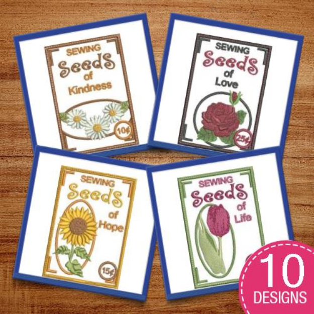 Picture of ITH Sewing Seeds  Embroidery Design Pack