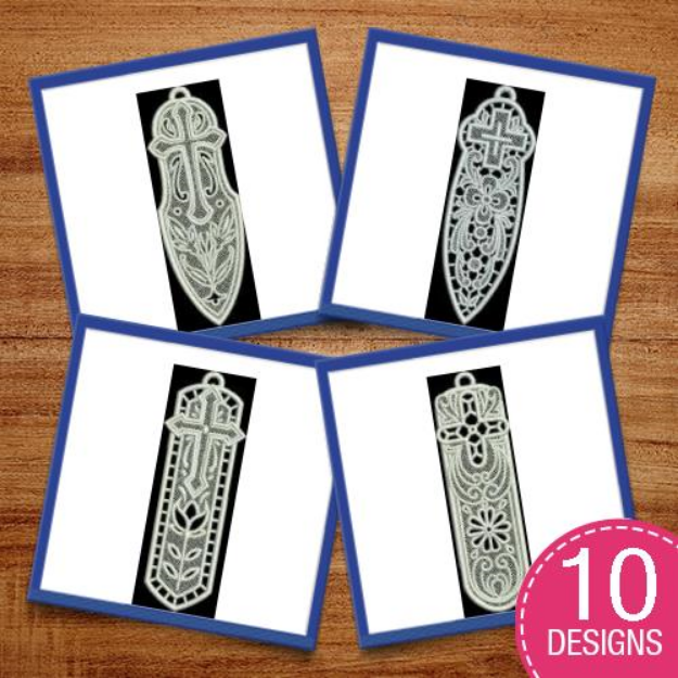 Picture of FSL Cross Bookmarks Embroidery Design Pack