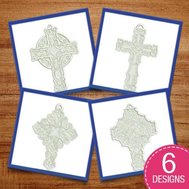 Picture of FSL Crosses Embroidery Design Pack