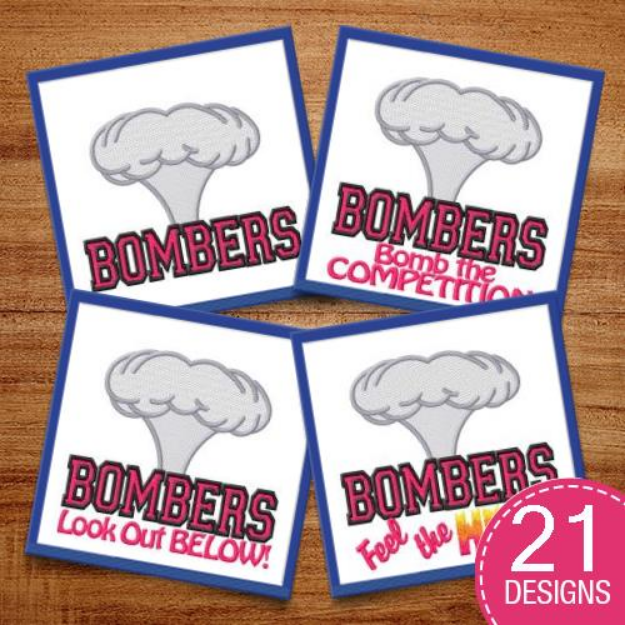 Picture of Bombers MegaPack Embroidery Design Pack