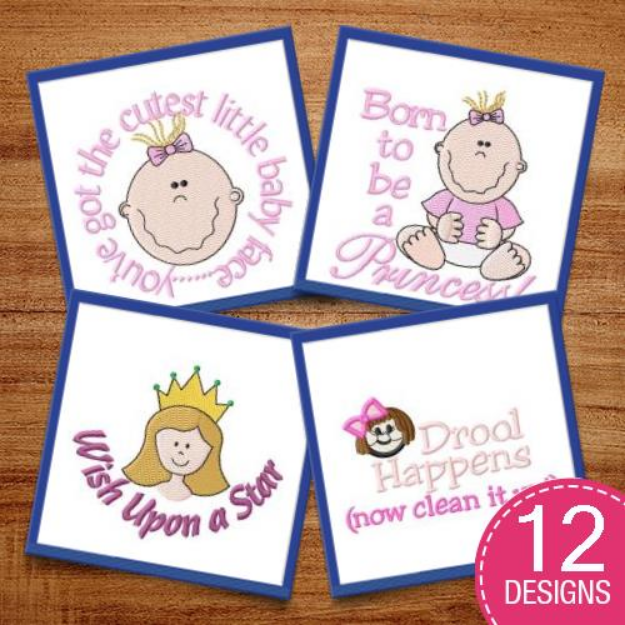 Picture of A Princess Is Born! Embroidery Design Pack