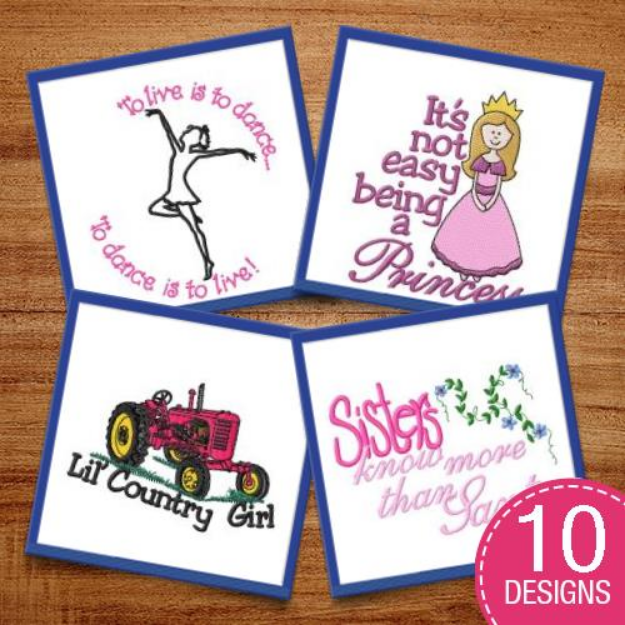 Picture of Bless The Little Children Embroidery Design Pack