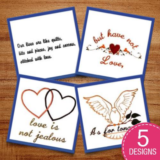 Picture of A Love Story Embroidery Design Pack