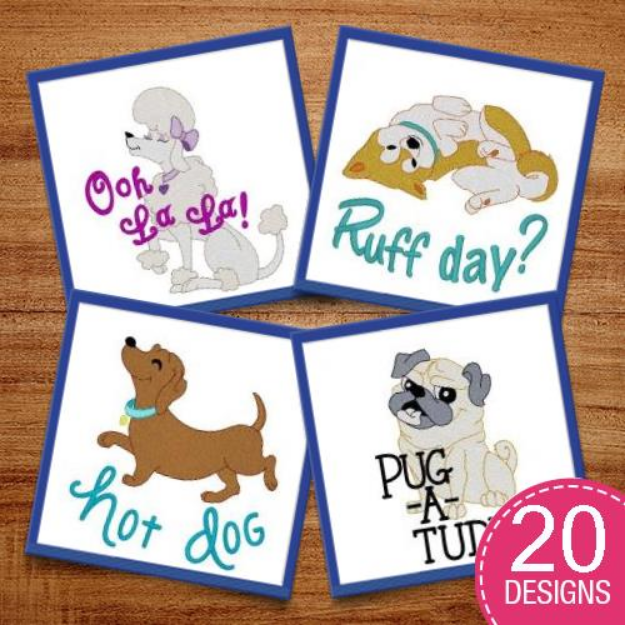 Picture of Doggonit Embroidery Design Pack