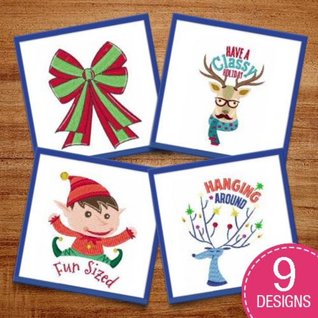 Picture of Christmas Fun Embroidery Design Pack