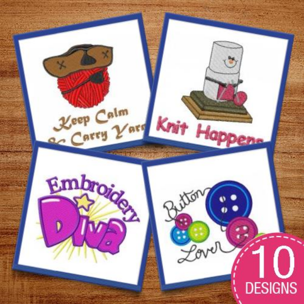 Picture of Sewing & Knitting Embroidery Design Pack