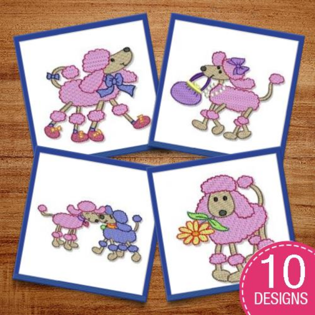 Picture of Oodles of Poodles Embroidery Design Pack