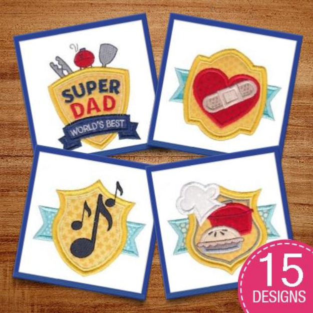 Picture of Badge It Applique Embroidery Design Pack